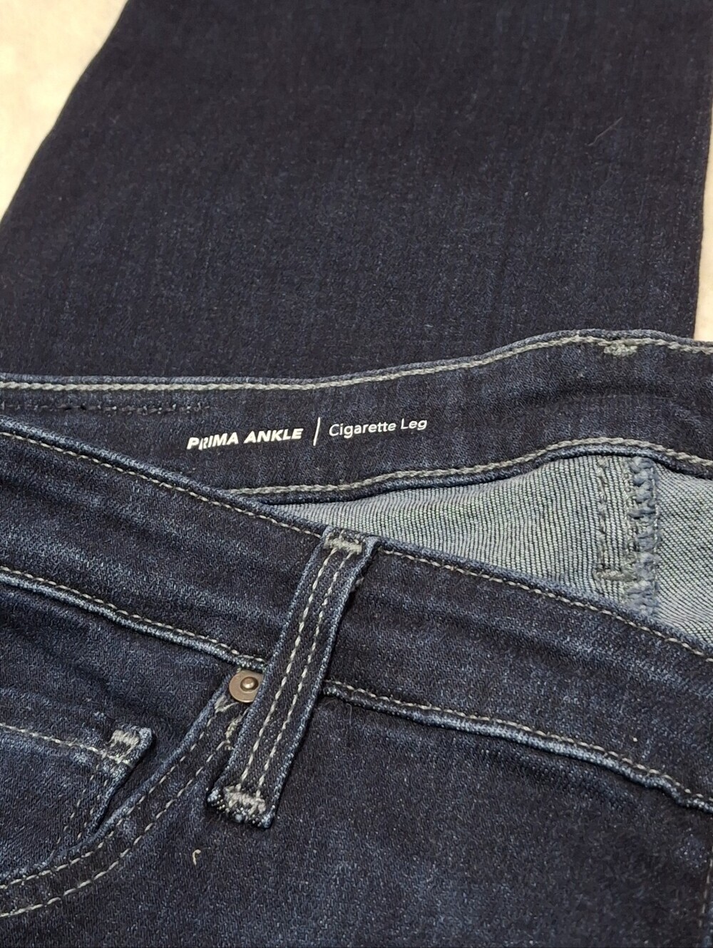 AG Adriano Goldschmied Prima Ankle Cigarette Leg Jeans Dark Wash Size 31 - Picture 8 of 16
